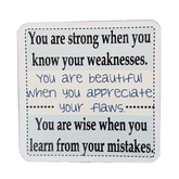 C&F Wooden Quote Magnet - You Are Strong